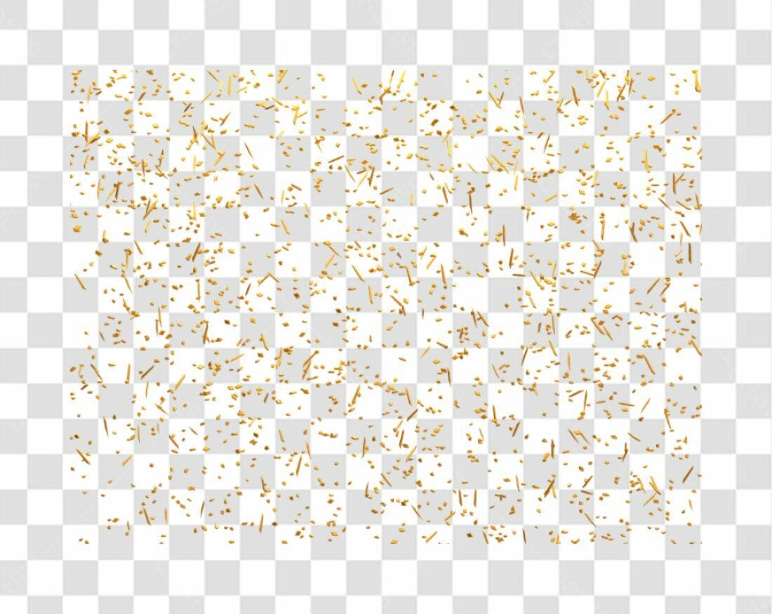 Decoração Confeito Ouro PNG com fundo transparente