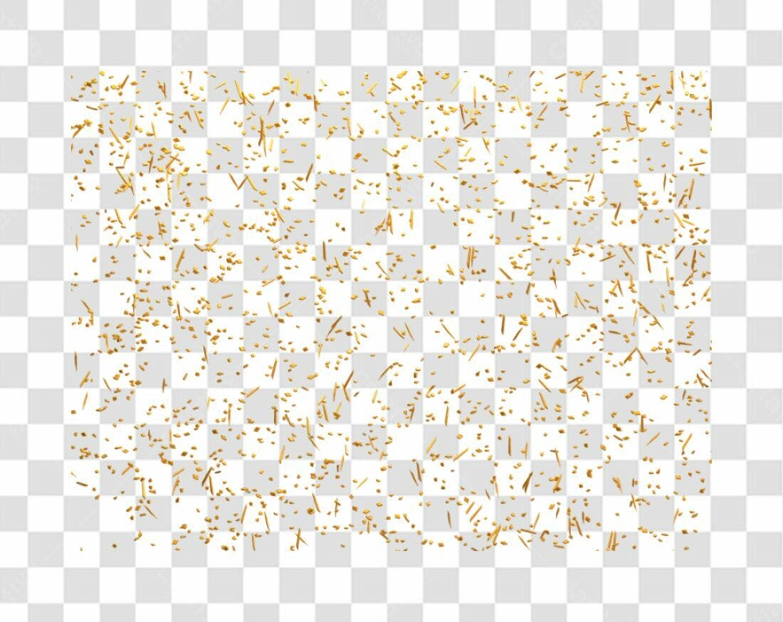 PNG Confeito Dourado Fundo Transparente