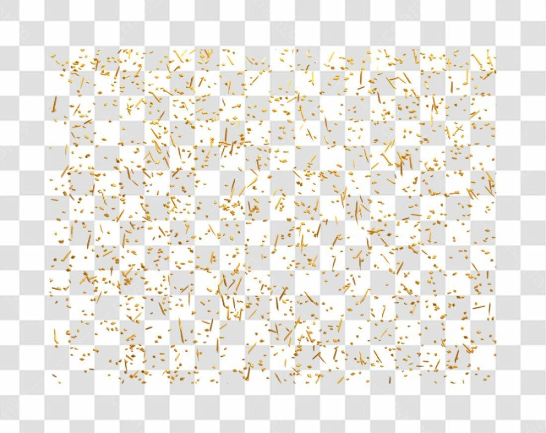 Decoração de Convite Dourada PNG com fundo transparente