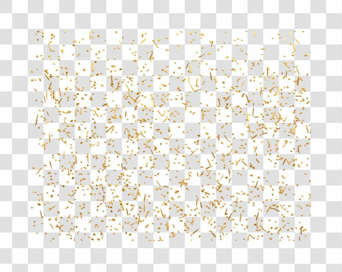 Decoração Confeito Ouro PNG com fundo transparente
