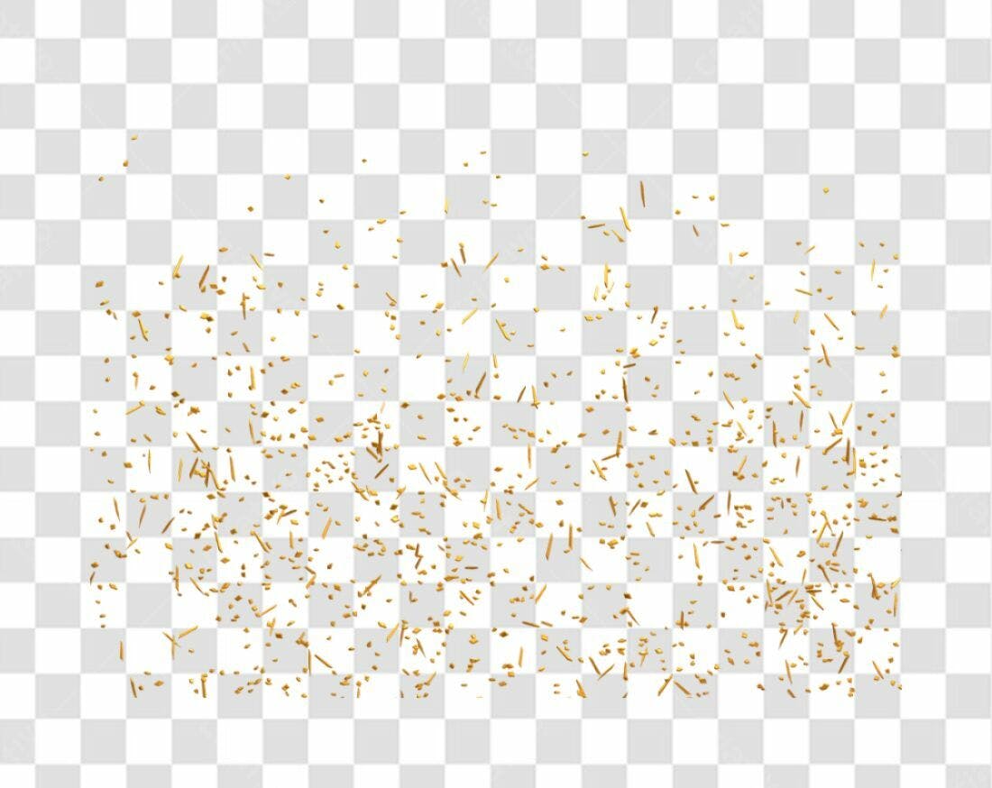 Confete PNG com fundo transparente