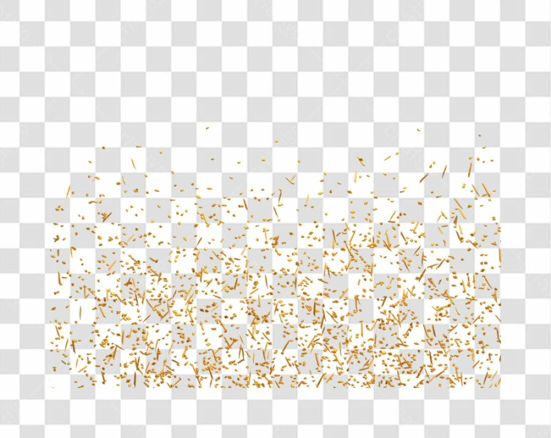Decoração Confeito Ouro PNG com fundo transparente