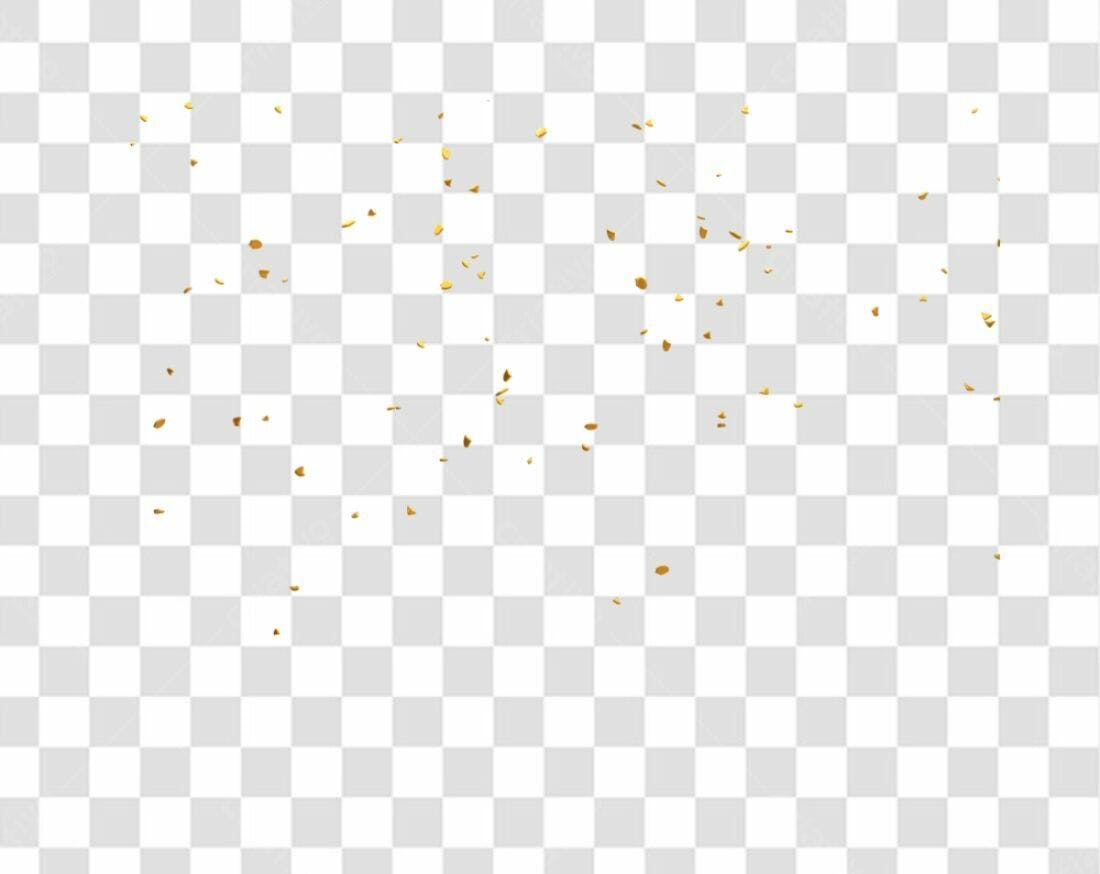 Decoração Confeito Ouro PNG com fundo transparente