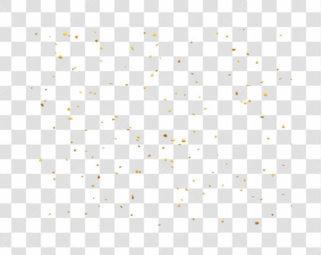 Decoração Confeito Ouro PNG com fundo transparente