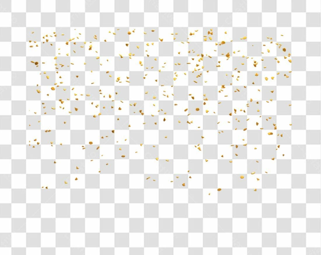 Icone Confeito Dourado PNG com fundo transparente