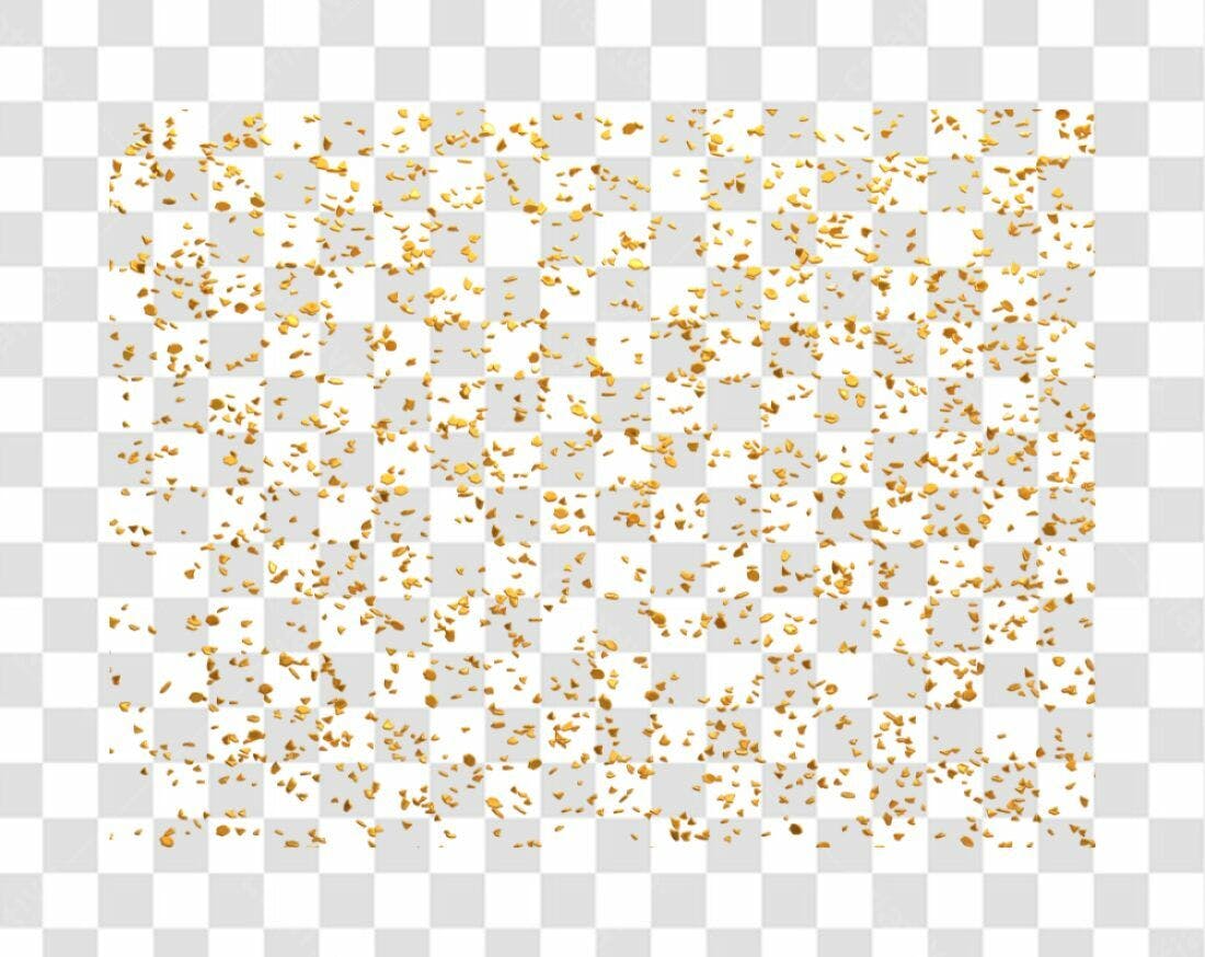 Decoração de Festas Ouro PNG com fundo transparente