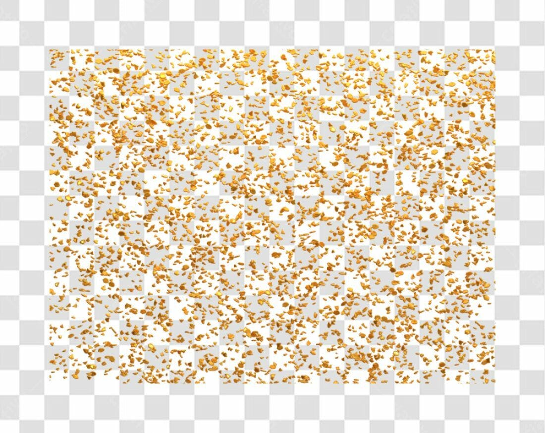 Fundo PNG com brilho dourado e fundo transparente