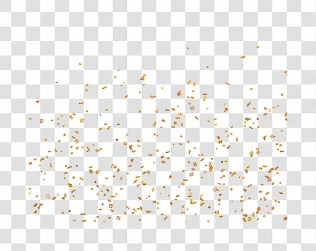 Confete PNG com fundo transparente
