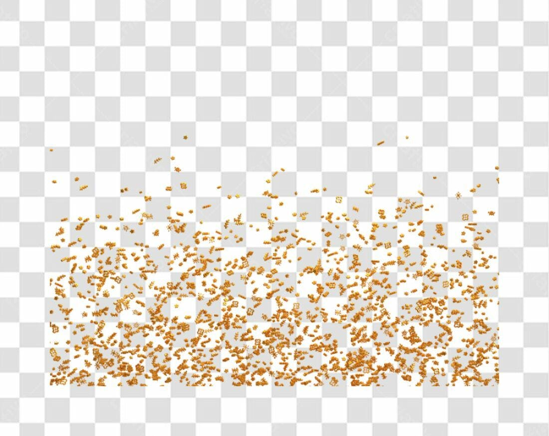 Confetes PNG com fundo transparente para festas