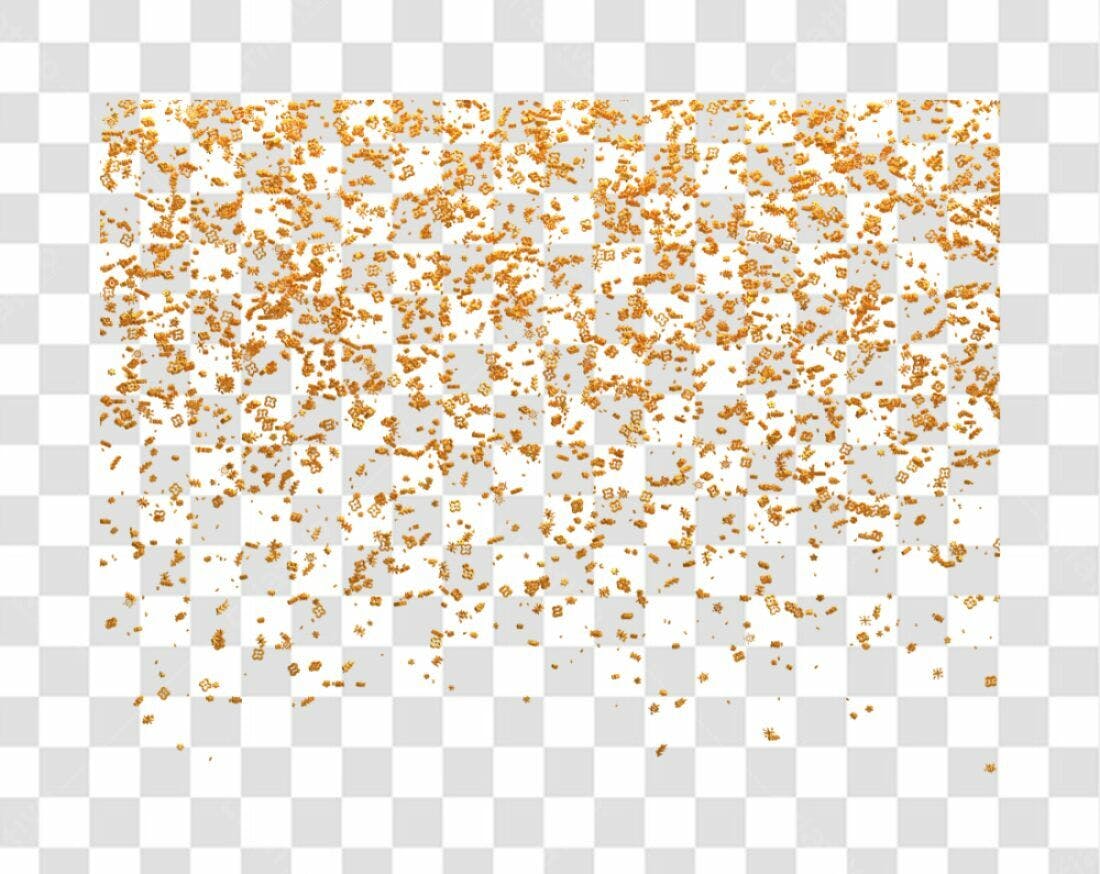 Decoração de Convite Dourado PNG com fundo transparente