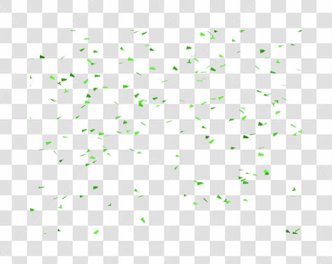 Confete Natalino PNG com fundo transparente