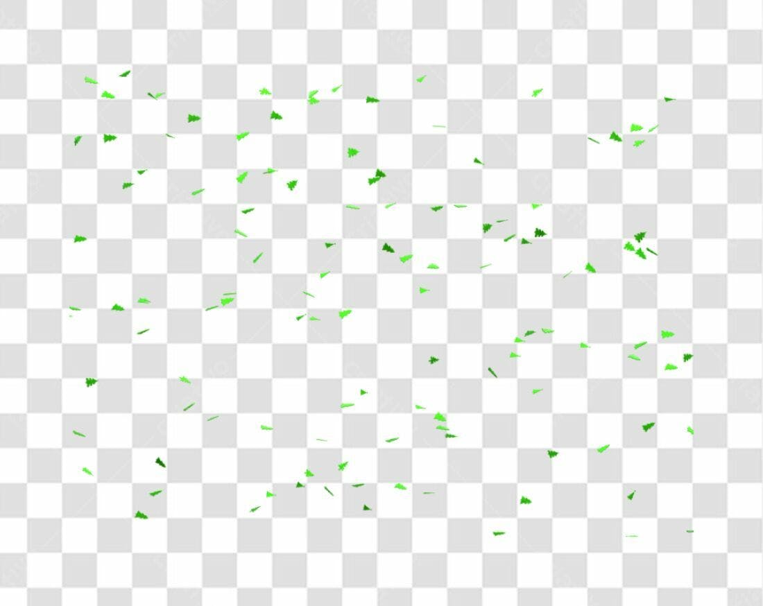 Confete Natalino PNG com fundo transparente