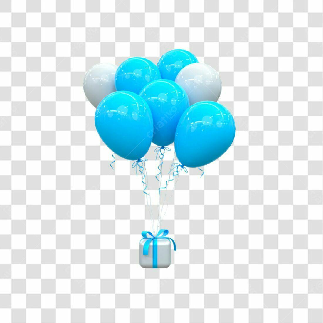 Icone Festa Balões e Presente PNG com fundo transparente