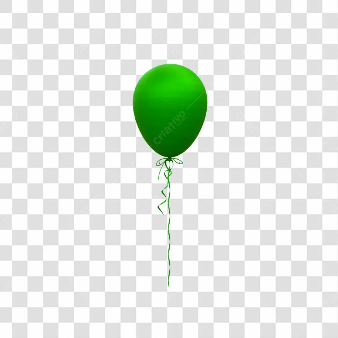 Ícone Balão Verde PNG com fundo transparente