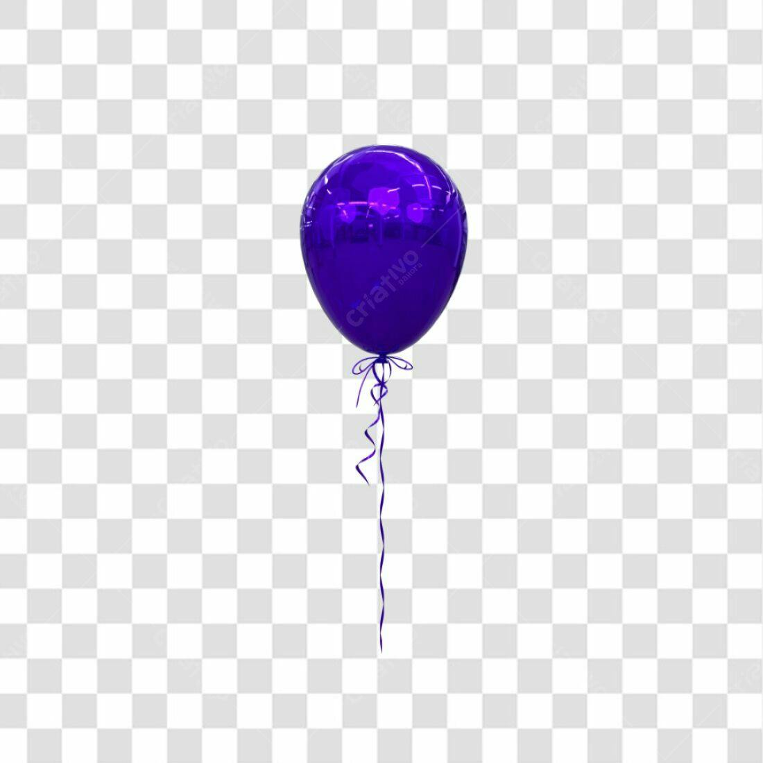 Icone Balão Roxo Festa PNG com fundo transparente