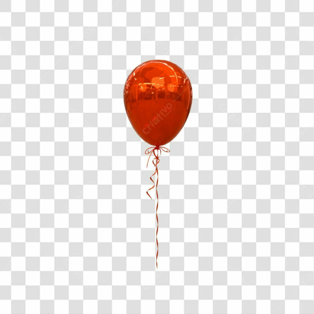 Icone Balão Vermelho Festa PNG com fundo transparente