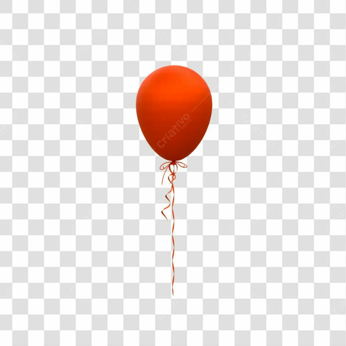 Icone Balão Vermelho Festa PNG com fundo transparente