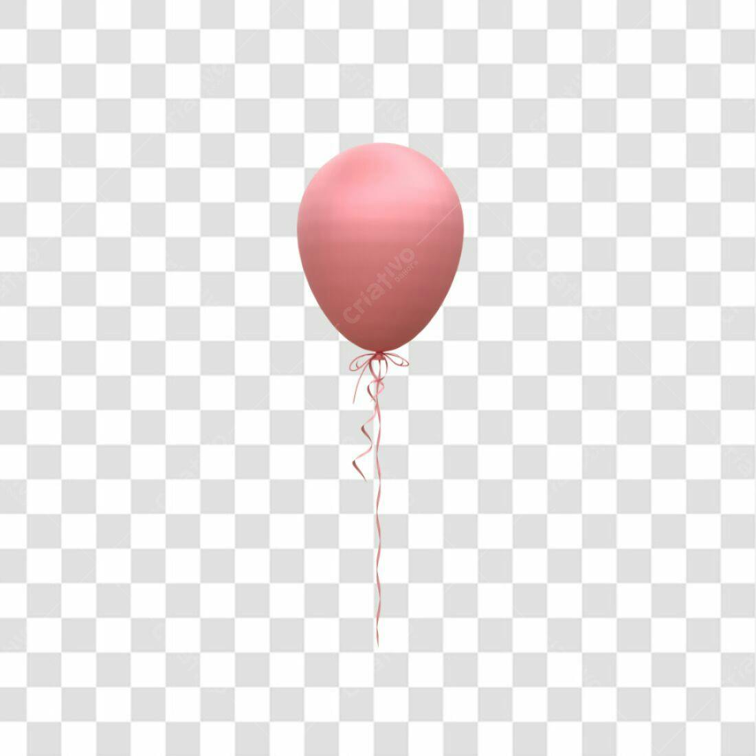 Icone Balão Rosa Festa PNG com fundo transparente