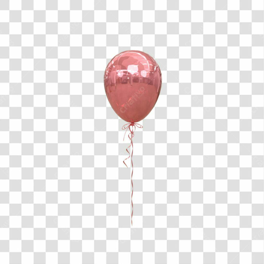 Icone Balão Rosa Festa PNG com fundo transparente