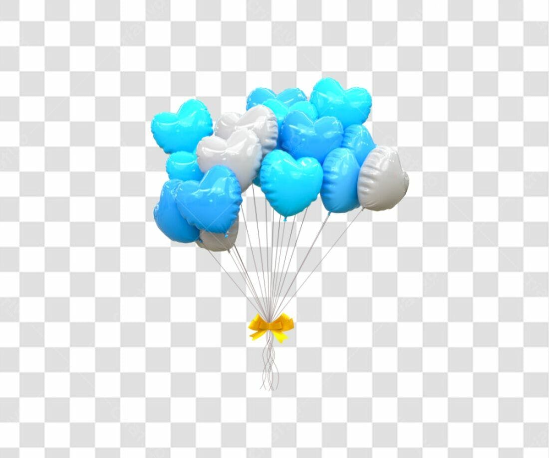 Icone Balões Dia dos Namorados PNG com fundo transparente
