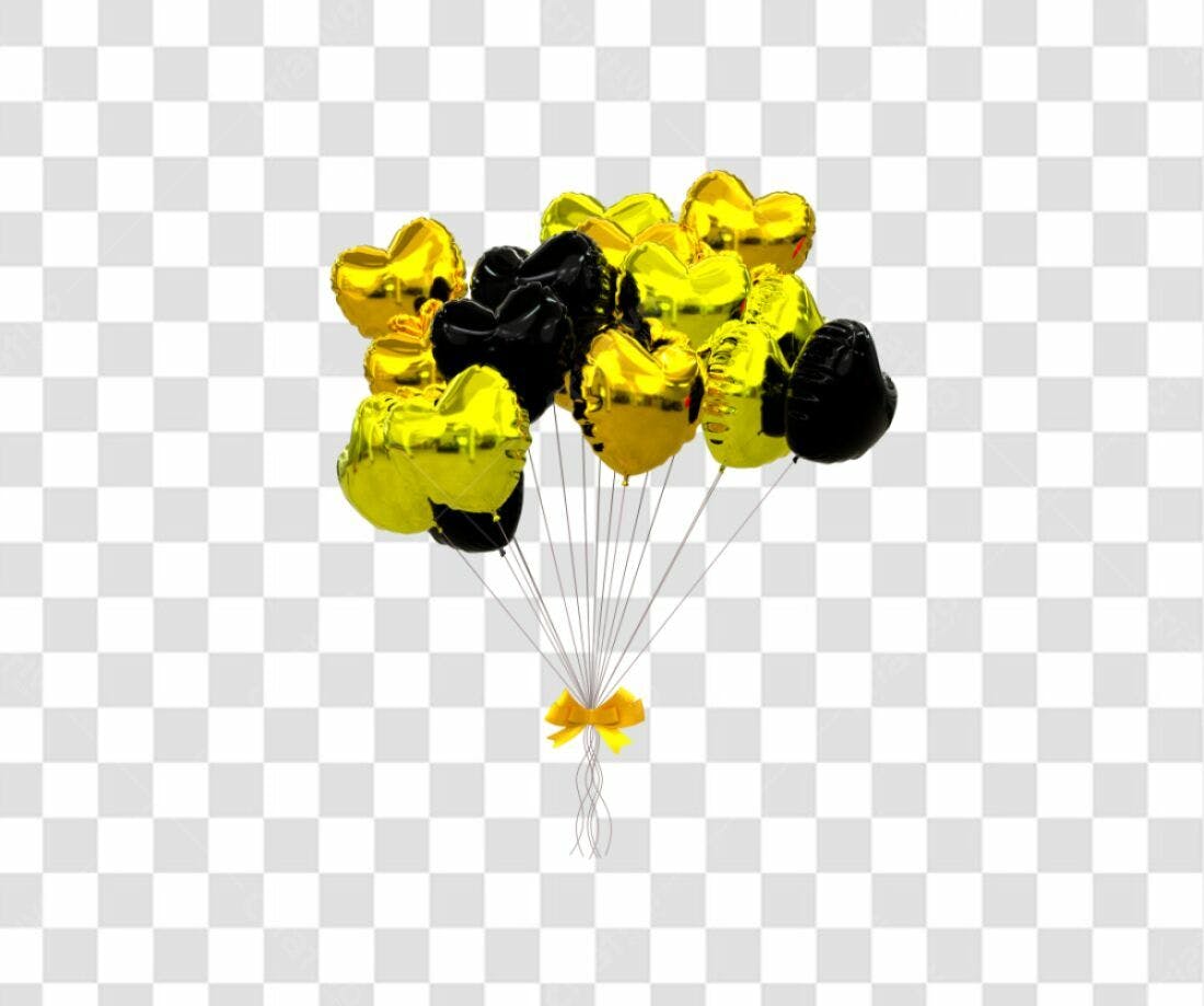 Icones Balões Festa Aniversario PNG com fundo transparente