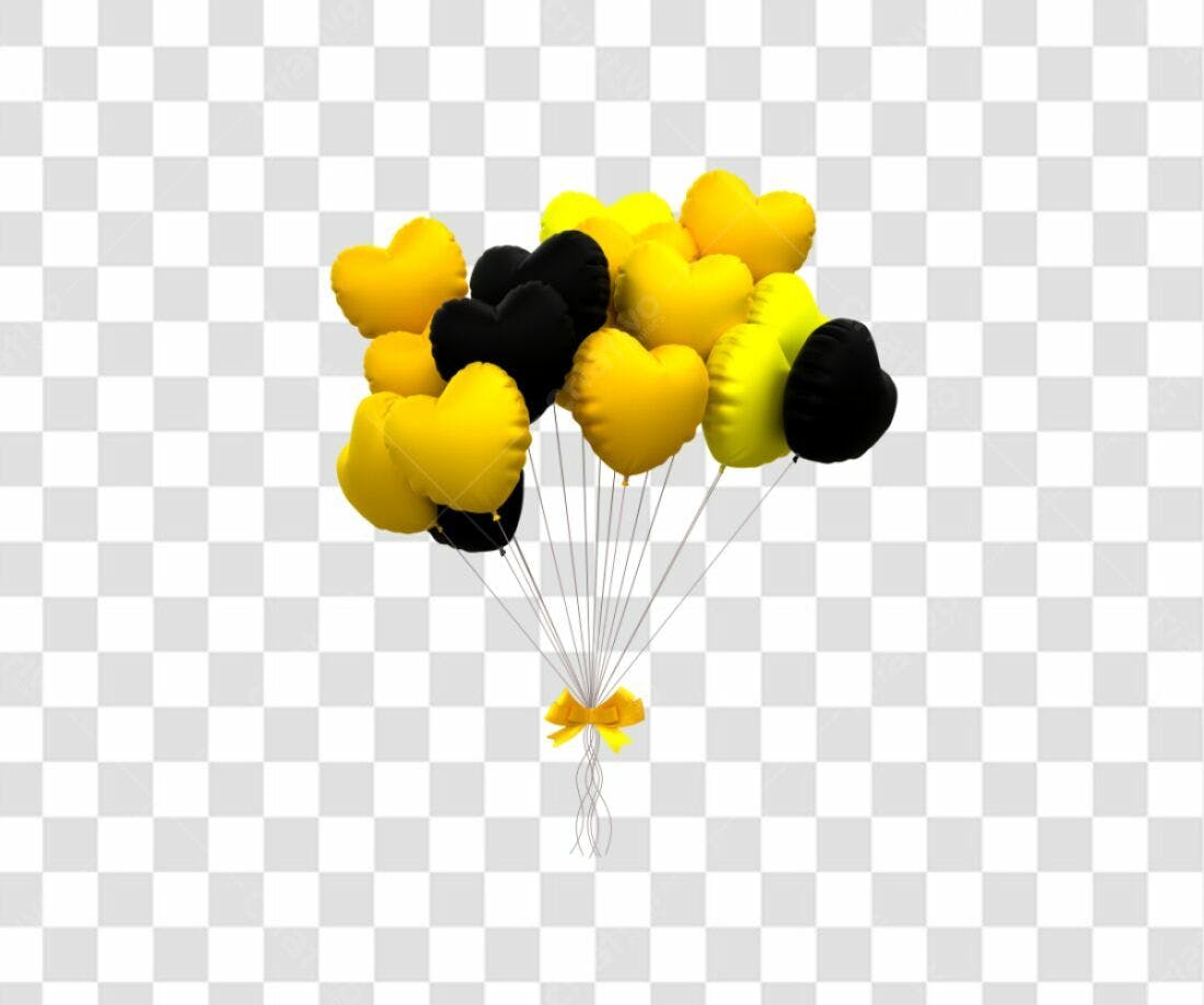 Icone Balões Dia dos Namorados PNG com fundo transparente