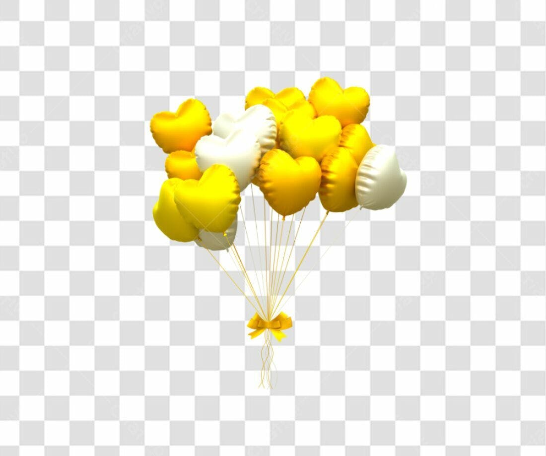 Icones Balões Amor Dia dos Namorados PNG com fundo transparente