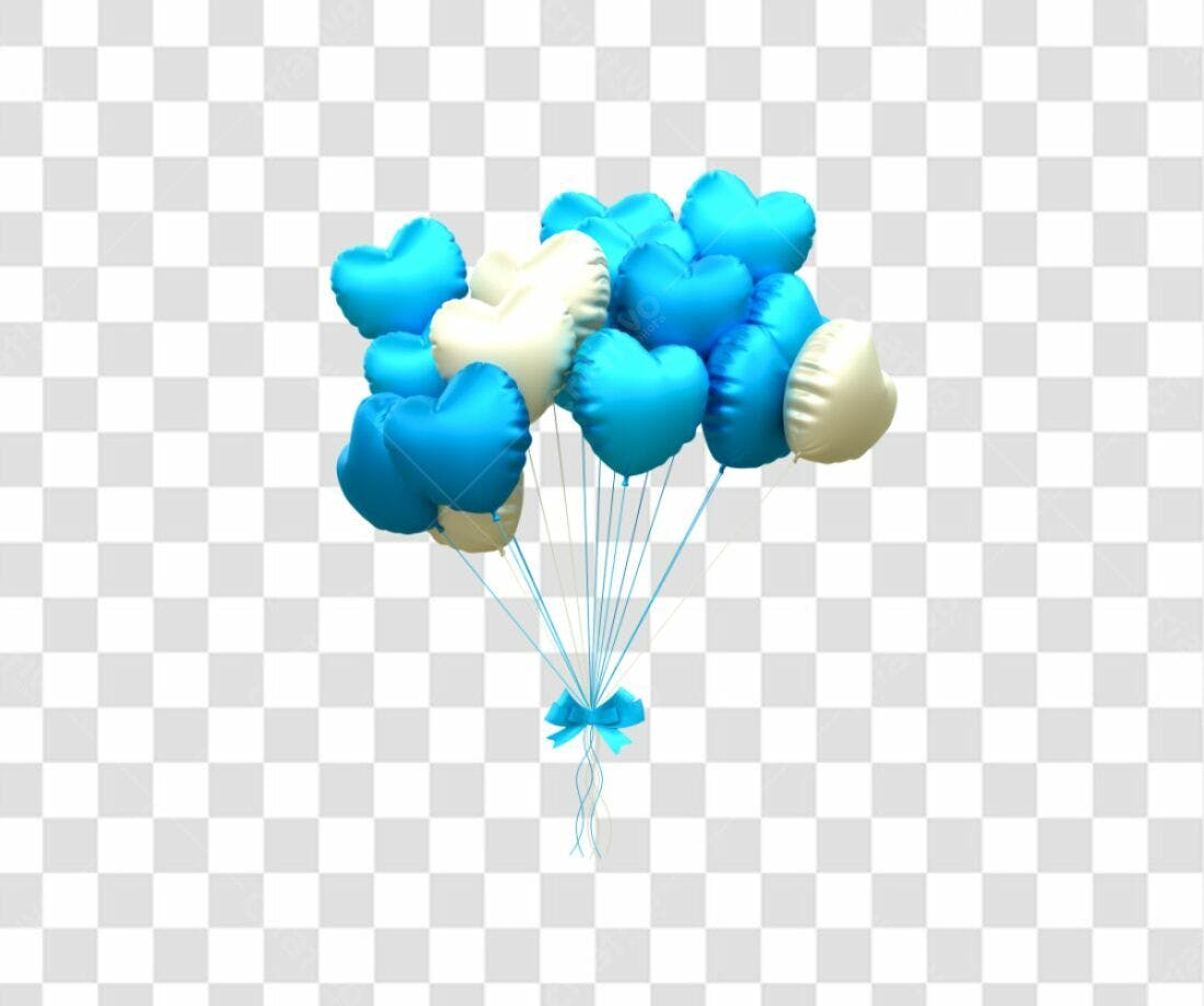 Icone Dia dos Namorados Balões PNG com fundo transparente