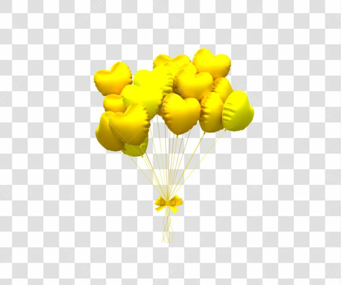 Icones Balões Amor Dia dos Namorados PNG com fundo transparente