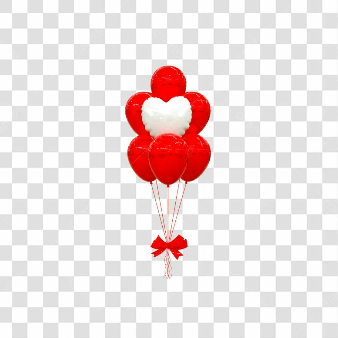 Icone Dia dos Namorados Balões PNG com fundo transparente