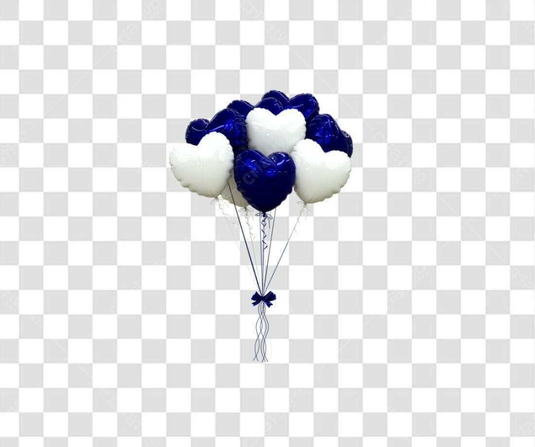 Icone Balões Dia dos Namorados PNG com fundo transparente