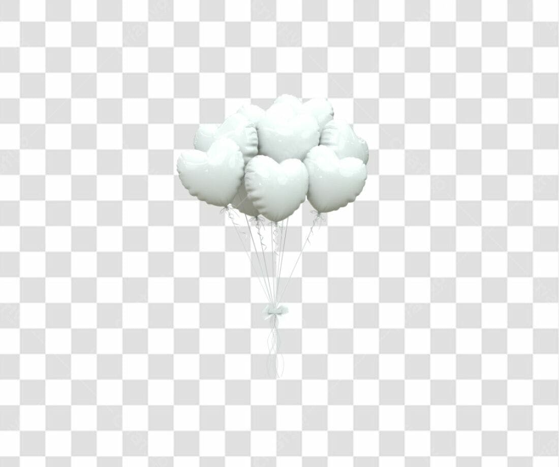 Icone Dia dos Namorados Balões PNG com fundo transparente