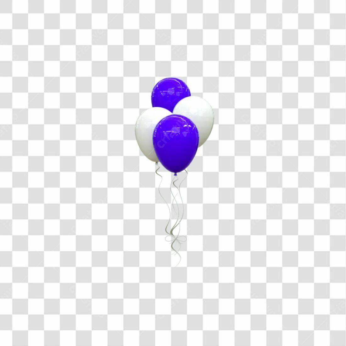Icones de balões brancos e roxos PNG com fundo transparente