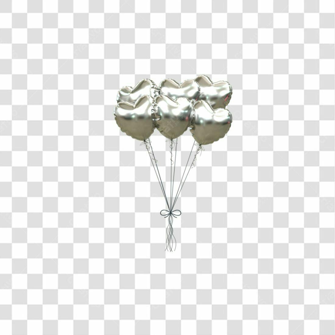 Icone Balões em Formato de Coração para Dia dos Namorados PNG com fundo transparente
