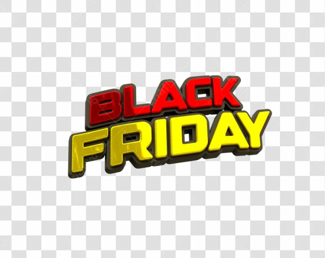 Banner Black Friday PNG com fundo transparente