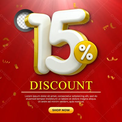 Special Offer Sale Discount Sale Tags 3D Number Concept Discount Promotion Sale Offer