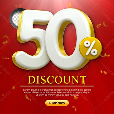 Special Offer Sale Discount Sale Tags 3D Number Concept Discount Promotion Sale Offer