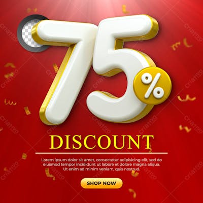Special Offer Sale Discount Sale Tags 3D Number Concept Discount Promotion Sale Offer