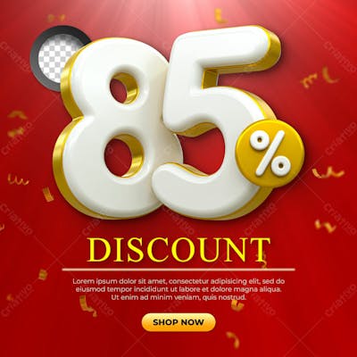 Special Offer Sale Discount Sale Tags 3D Number Concept Discount Promotion Sale Offer