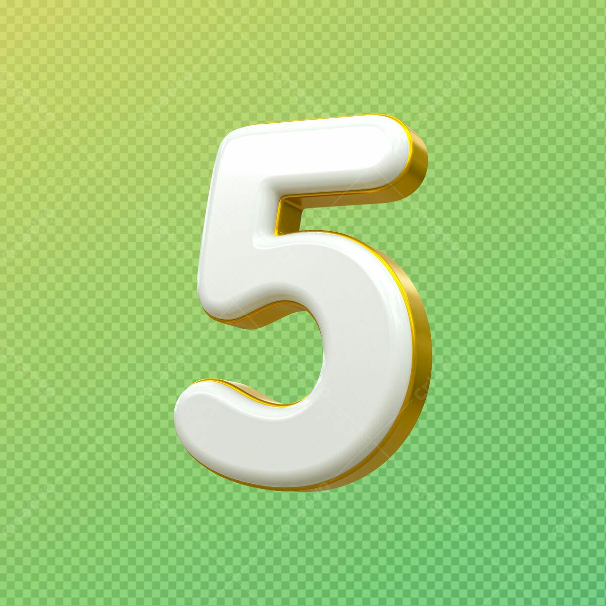 Selo 3D comemorativo branco e dourado