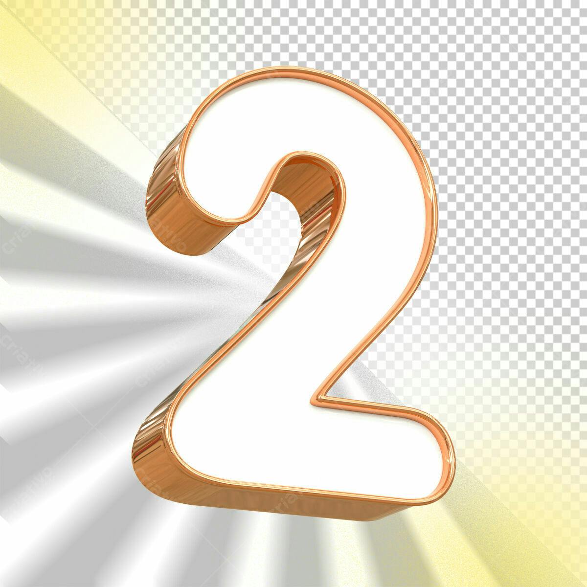 Selo 3D de premiação bronze e branco