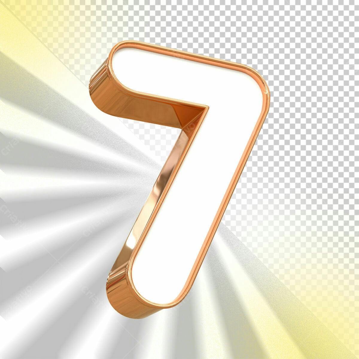 Selo 3D premiação dourado e branco