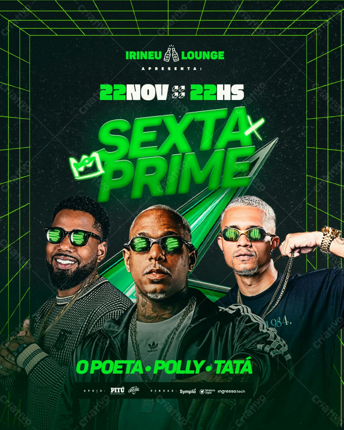 Flyer Festa Sexta Prime PSD Editável