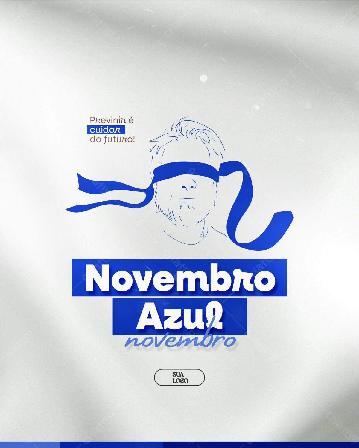 Post para Novembro Azul PSD Editável