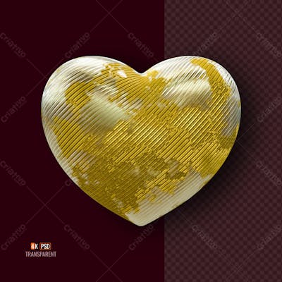 3D Rendering Happy Valentine&#39;S Day Instagram Or Social Media Post With Heart Icon