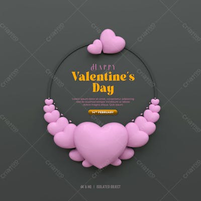 Happy Valentine&#39;S Day Instagram Or Social Media Post Story Day