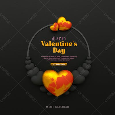 Happy Valentine&#39;S Day Instagram Or Social Media Post Story Day