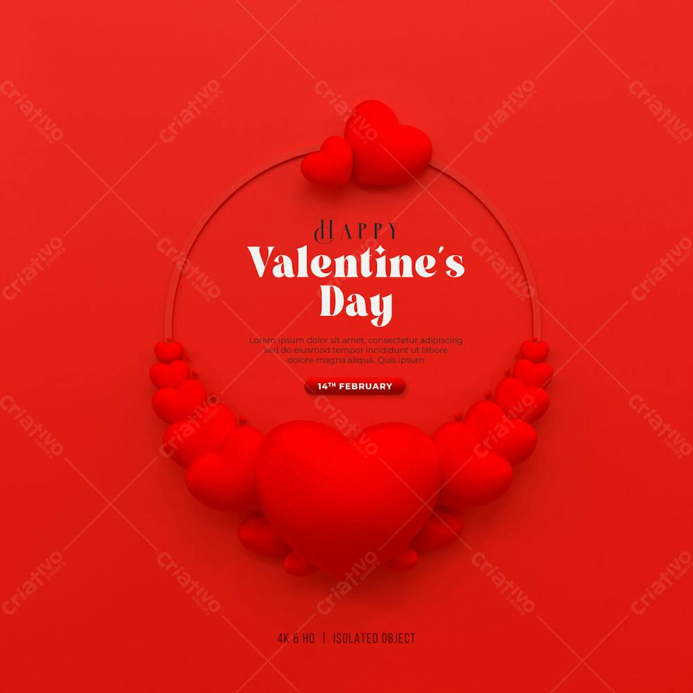 Happy Valentine&#39;S Day Instagram Or Social Media Post Story Day