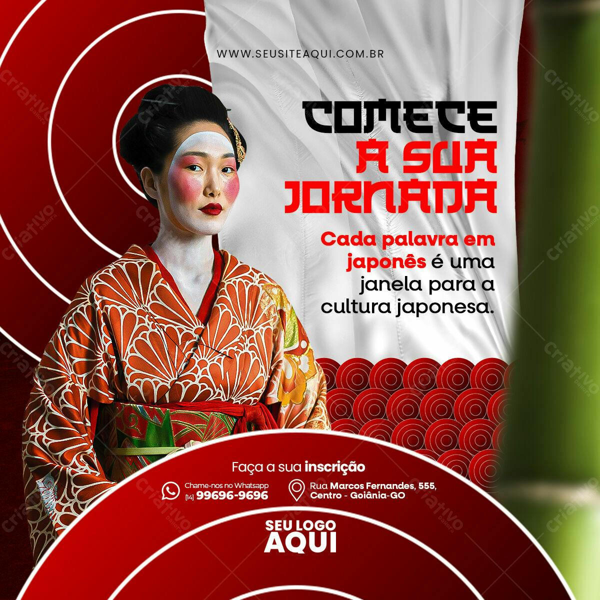 Flyer Cultura Japonesa PSD Editável