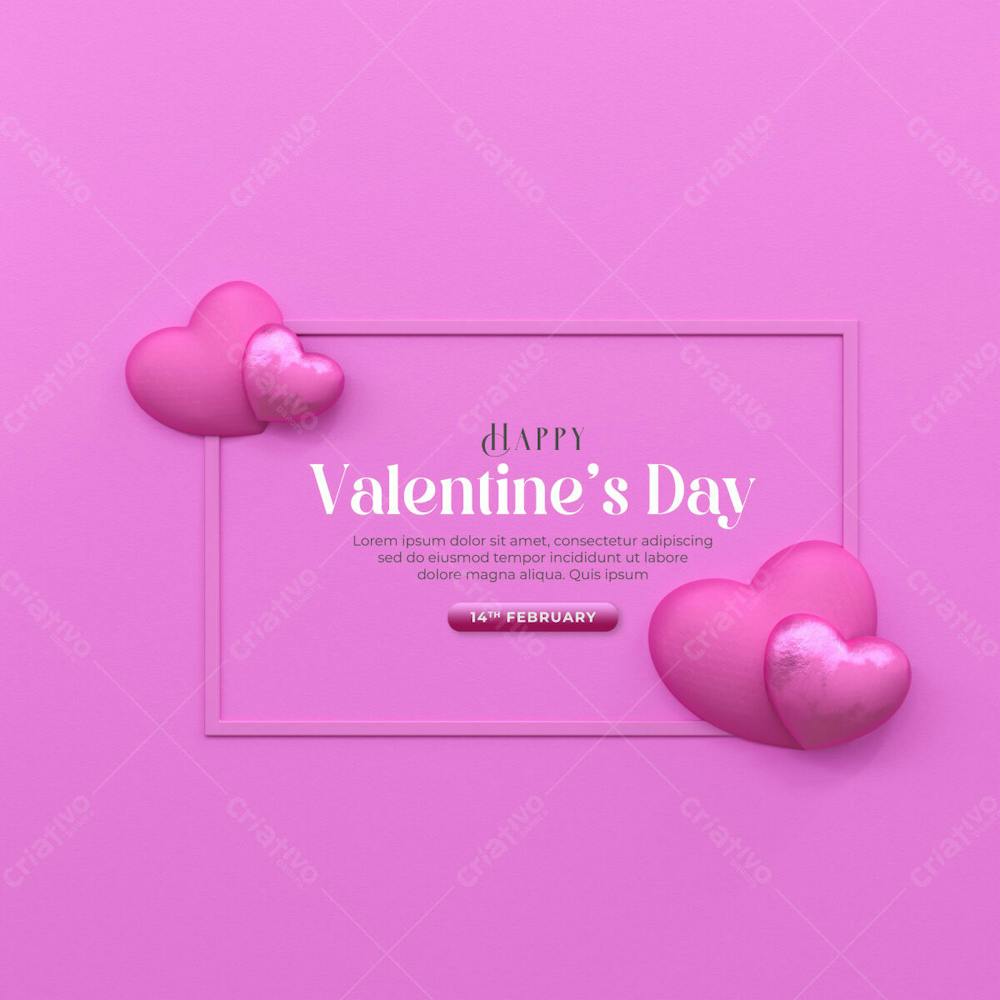 Happy Valentine&#39;S Day Instagram Or Social Media Post Story Day